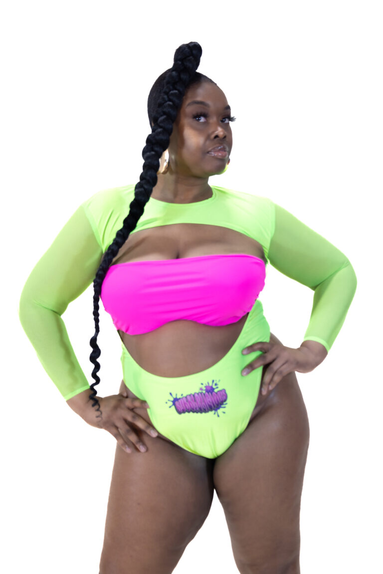 Doublemint - Open Front Bodysuit $50 (Tube Top included)